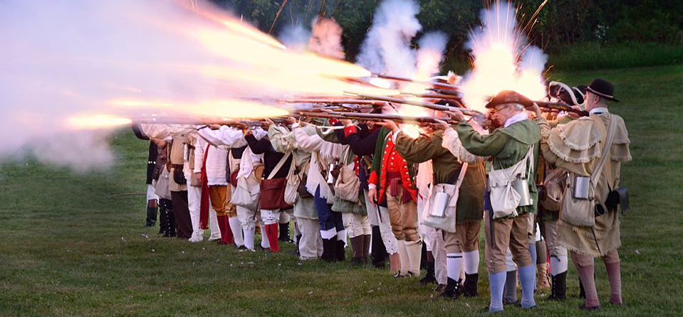 Re-enactors Shooting